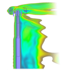 ANSYS Discovery Live cell cellular tower air fluid flow simulation